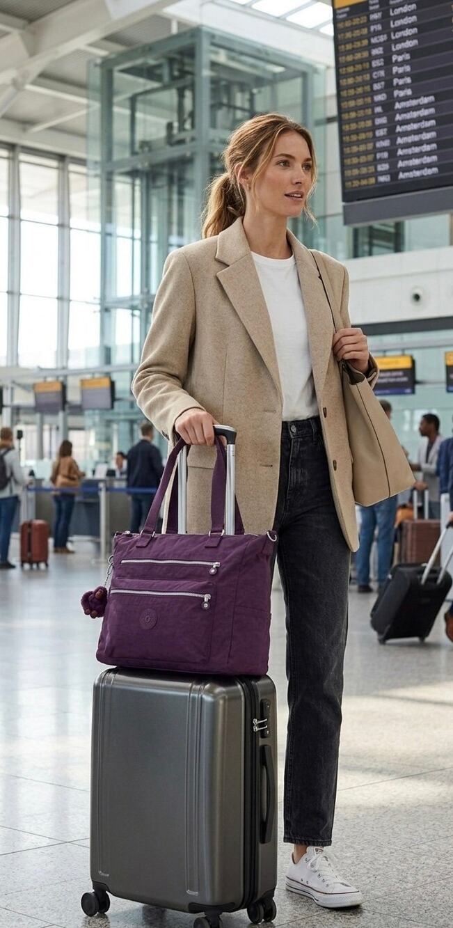 NWT❤️Kipling Isaac carry on Tote